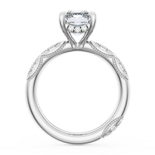 Radiant Bloom Engagement Ring