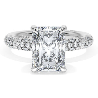 Radiant Bloom Engagement Ring