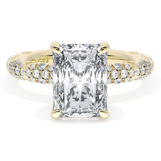 Radiant Bloom Engagement Ring