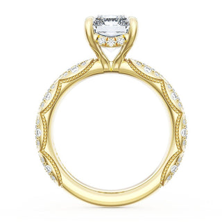 Radiant Bloom Engagement Ring