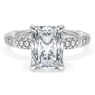 Radiant Bloom Engagement Ring