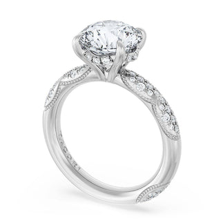 Round Bloom Engagement Ring