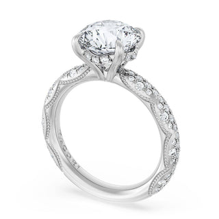 Round Bloom Engagement Ring