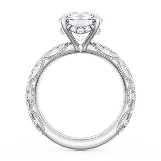 Round Bloom Engagement Ring