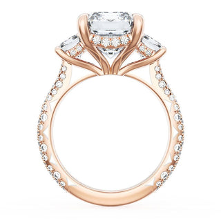 Emerald 3-Stone Engagement Ring
