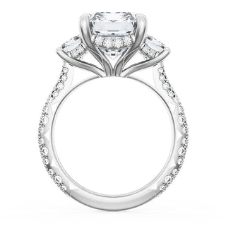 Emerald 3-Stone Engagement Ring