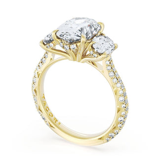 Oval 3-Stone Engagement Ring
