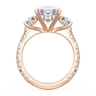 Oval 3-Stone Engagement Ring