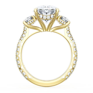 Oval 3-Stone Engagement Ring