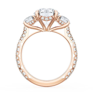 Round 3-Stone Engagement Ring