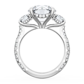 Round 3-Stone Engagement Ring