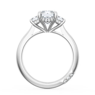 Emerald 3-Stone Engagement Ring