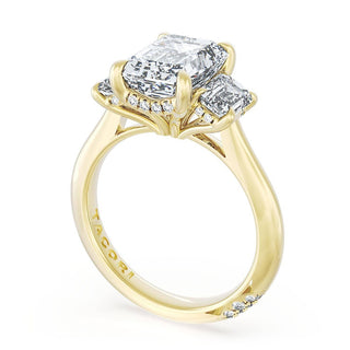 Emerald 3-Stone Engagement Ring