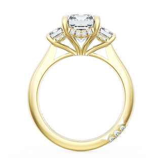 Emerald 3-Stone Engagement Ring