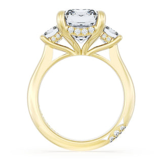Emerald 3-Stone Engagement Ring