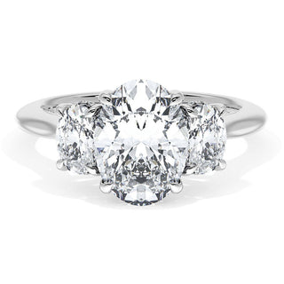 Oval 3-Stone Engagement Ring