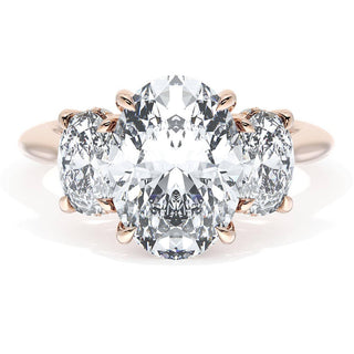 Oval 3-Stone Engagement Ring