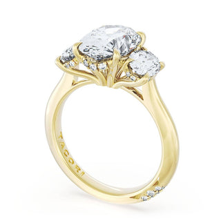 Oval 3-Stone Engagement Ring