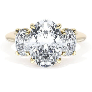 Oval 3-Stone Engagement Ring
