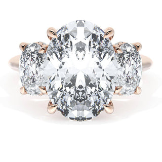 Oval 3-Stone Engagement Ring