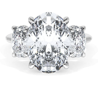 Oval 3-Stone Engagement Ring