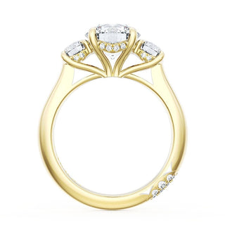 Round 3-Stone Engagement Ring