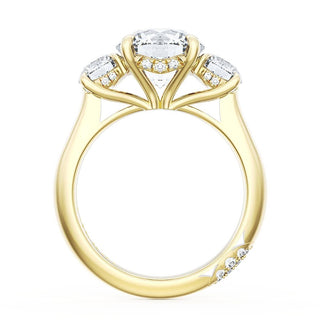 Round 3-Stone Engagement Ring