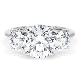 Round 3-Stone Engagement Ring