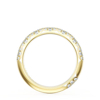 Pavé Diamond Wedding Band, 2.4mm