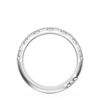 Pavé Diamond Wedding Band, 2.4mm