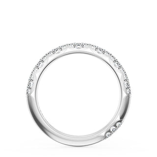 Pavé Diamond Wedding Band, 2.4mm