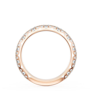 Pavé Diamond Wedding Band, 2.4mm