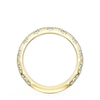 Pavé Diamond Wedding Band, 2.4mm