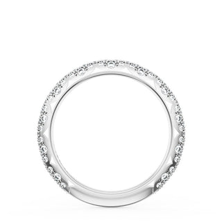 Pavé Diamond Wedding Band, 2.4mm