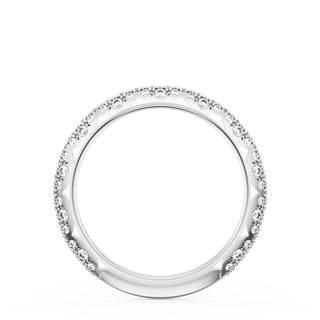 Pavé Diamond Wedding Band, 2.4mm