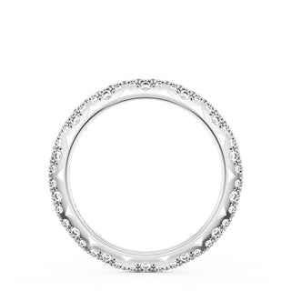 Pavé Diamond Wedding Band, 2.4mm