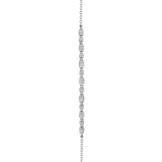 Marquise and Round Diamond Bracelet in 18kt White Gold