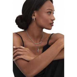 Marquise and Round Diamond Hoop Earrings in 18kt Rose Gold