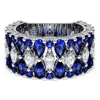 Marquise and Pear Blue Sapphire Mosaic Band