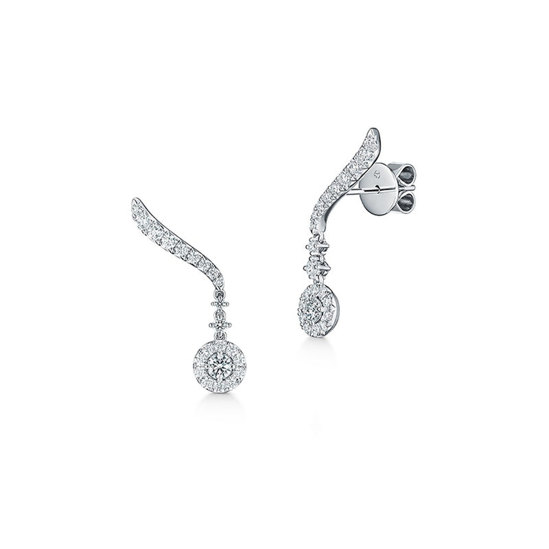 Hearts On Fire Vela Drop Earrings UU2645 : 0.80 :  : 18KW : GH/VS