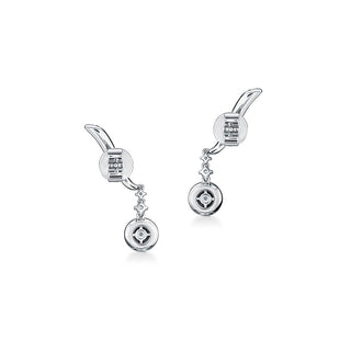 Hearts On Fire Vela Drop Earrings UU2645 : 0.80 :  : 18KW : GH/VS