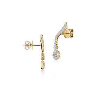 Hearts On Fire Vela Drop Earrings UU2645 : 0.80 :  : 18KY : GH/VS