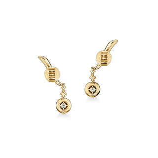 Hearts On Fire Vela Drop Earrings UU2645 : 0.80 :  : 18KY : GH/VS