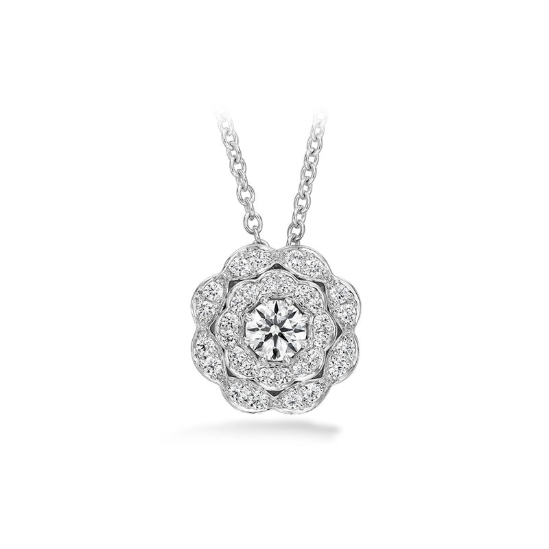 Hearts on Fire Lorelei Double Halo Diamond Pendant HFPLORDBLDH00358W