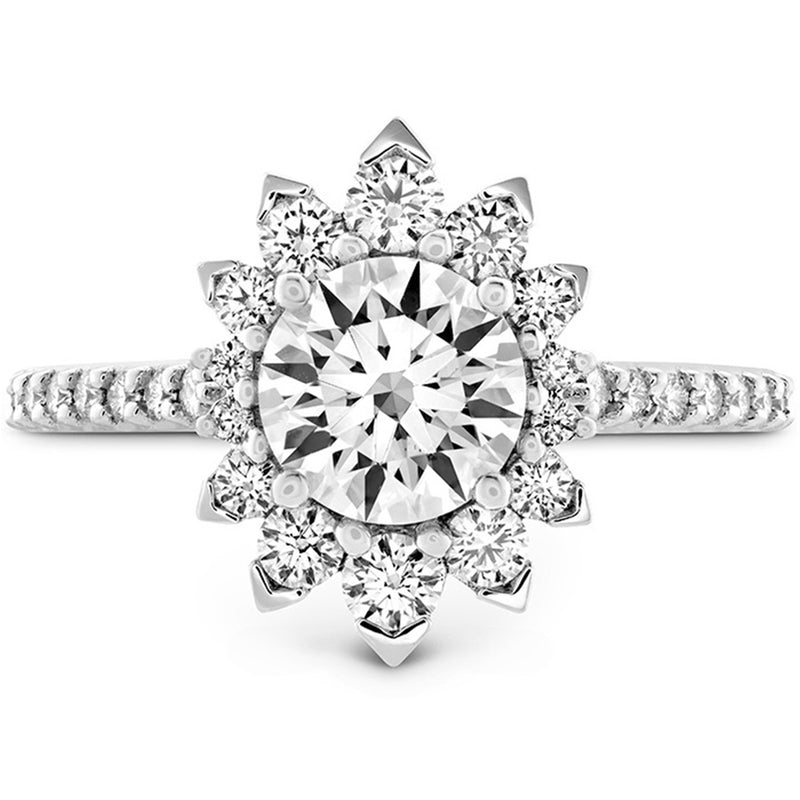 Hearts On Fire Behati Say It Your Way Oval Engagement Ring UU1994 : 0.30 : 7.00 : PLAT : G/SI1