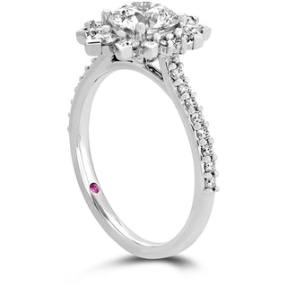 Hearts On Fire Behati Say It Your Way Oval Engagement Ring UU1994 : 0.30 : 7.00 : PLAT : G/SI1
