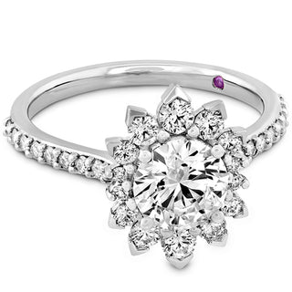 Hearts On Fire Behati Say It Your Way Oval Engagement Ring UU1994 : 0.30 : 7.00 : PLAT : G/SI1