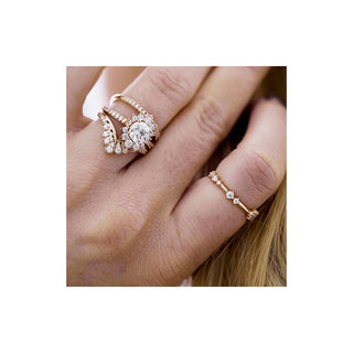 Hearts On Fire Behati Say It Your Way Oval Engagement Ring UU1994 : 0.30 : 7.00 : PLAT : G/SI1
