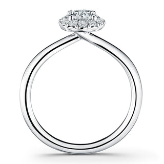 Hearts On Fire The Vela Halo Engagement Ring UU2638 : 0.30 : 7.00 : PLAT : G/SI1