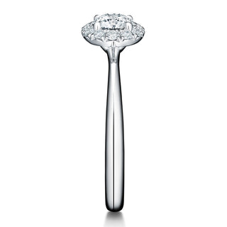 Hearts On Fire The Vela Halo Engagement Ring UU2638 : 0.30 : 7.00 : PLAT : G/SI1
